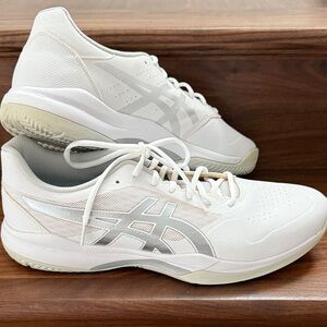 Asics Gel Game White and Black Sneakers